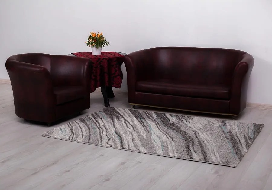 Dywan Mallorca Fala szaro-niebieski 80 cm x 150 cm