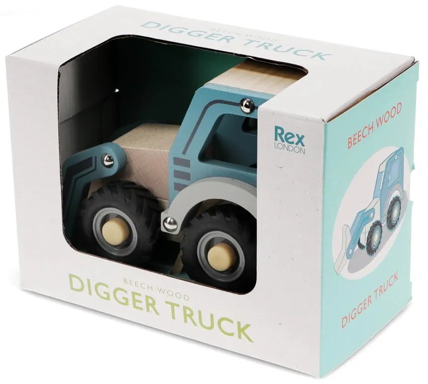 Drewniany traktor Digger Truck – Rex London