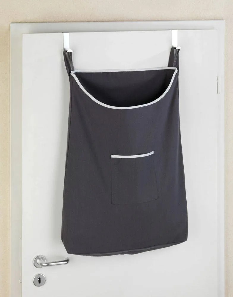 Torba na pranie, ubrania CANGURO GREY, zawieszana na drzwi, WENKO