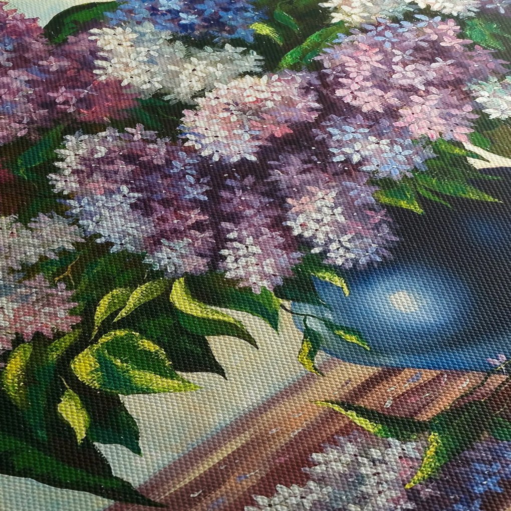 Obraz - Bukiet bzu (170x50 cm)