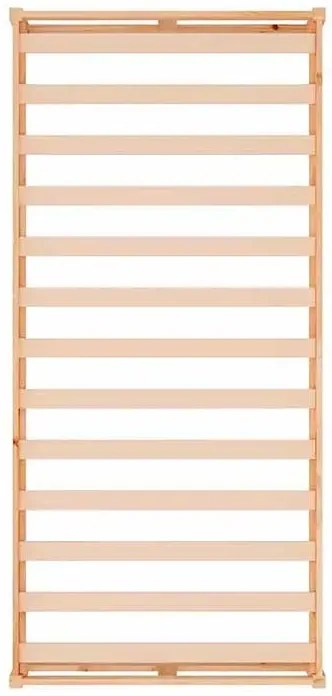 Pojedyncze naturalne sosnowe łóżko 90x200 - Rixo 3X