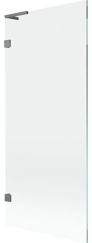 Mexen Lunar L parawan nawannowy 1-skrzydłowy 80 x 150 cm, transparent, gun metal - 897L-080-000-95-00