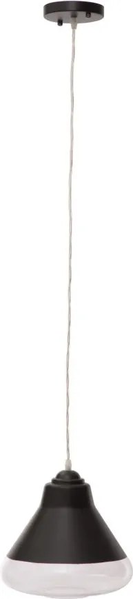 Lampa wisząca, czarna, Ø 25 cm