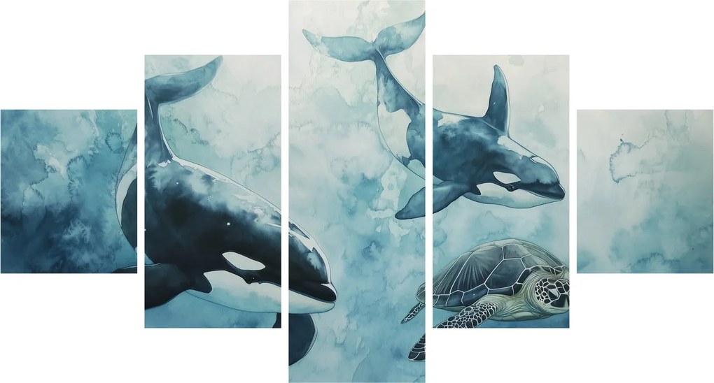 Obraz - Malowidło podwodne (125x70 cm)