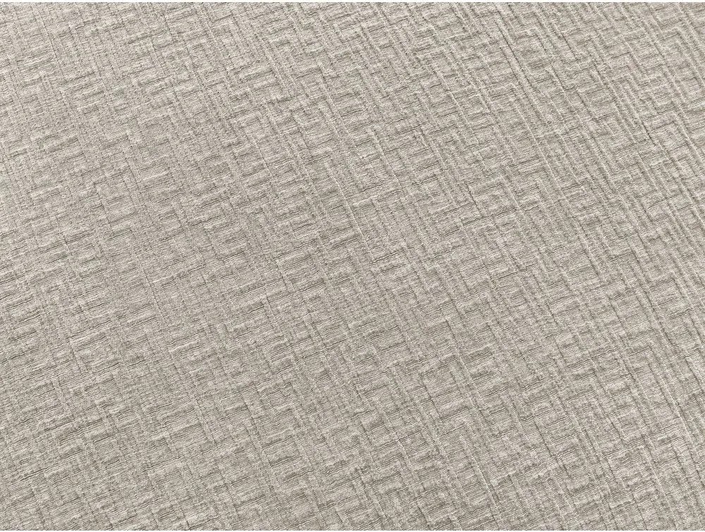 Beżowa rozkładana sofa do spania z tkaniny szenilowej 220 cm Hugo – Bobochic Paris