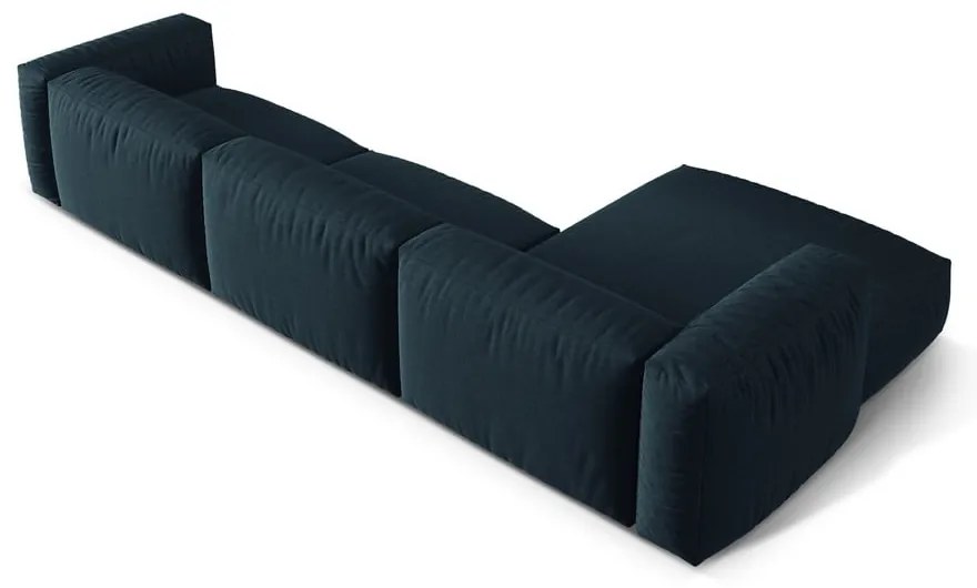 Ciemnoniebieski narożnik modułowy (lewostronny) Martina – Micadoni Home