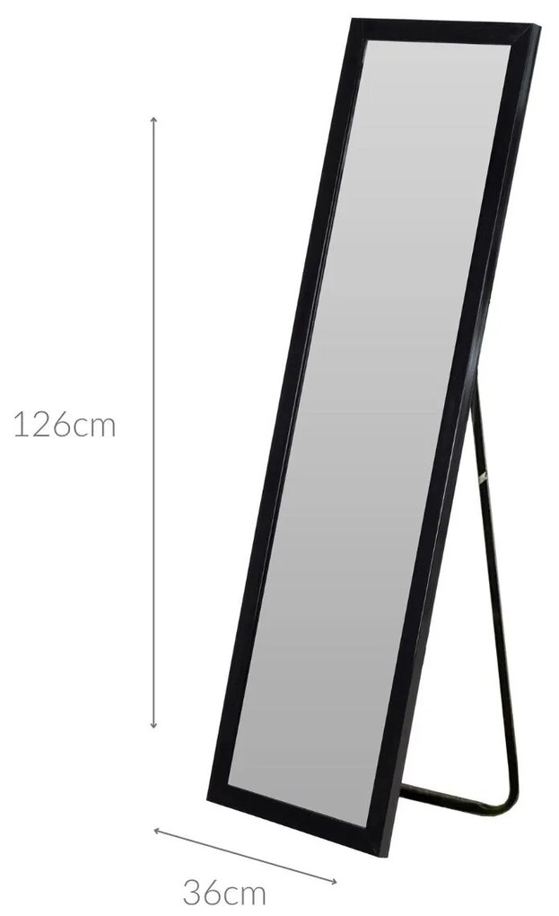 Lustro stojące prostokątne 126 cm