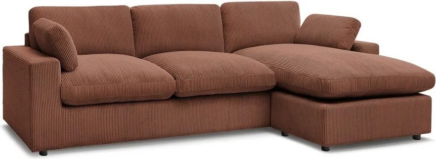 Pomarańczowy sztruksowy narożnik Belair – Bobochic Paris