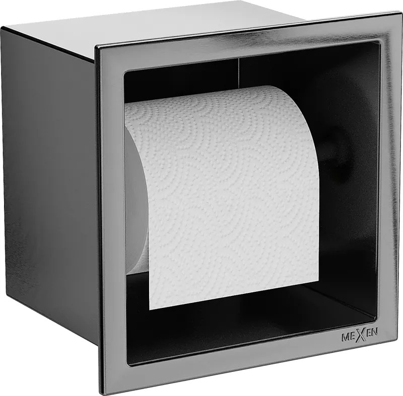 Mexen X-Wall-P uchwyt na papier toaletowy, gun gray szczotkowany - 19E3
