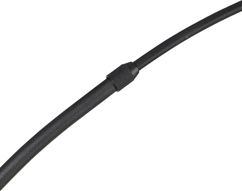 Nowoczesna lampa łukowa czarna ze złotem - Arc Basic