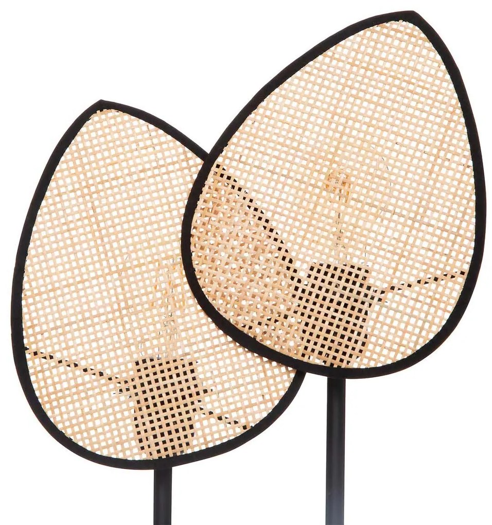 Lampa dekoracyjna OLME, rattanowa plecionka, wys. 44 cm