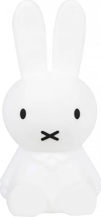 Lampka Nocna Miffy Biały Mr Maria Delikatne Światło 6 Poziomów Ładowana USB 14x20x21cm