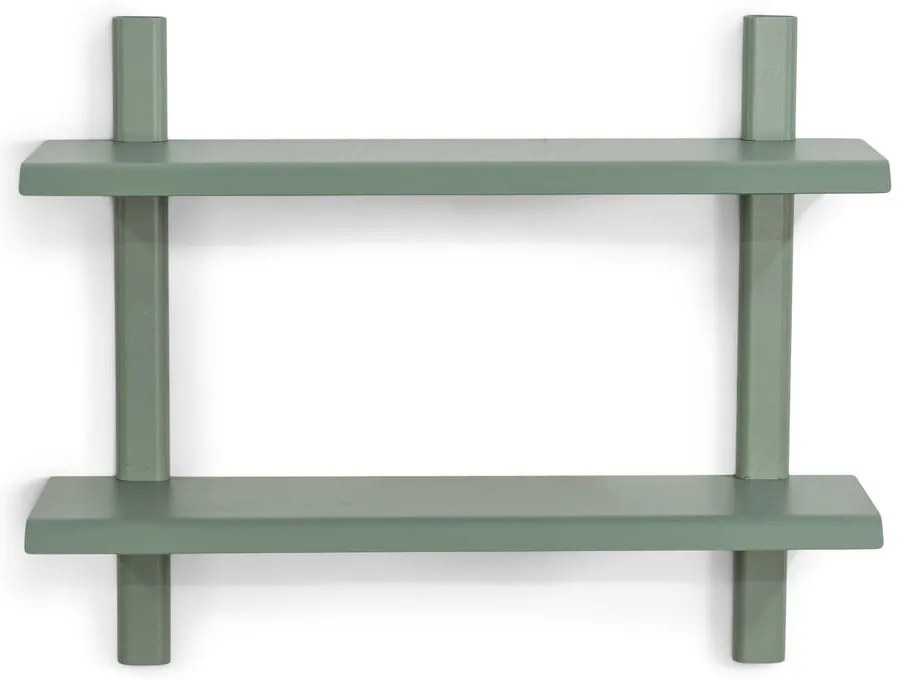 Zielonoszara wielopoziomowa metalowa półka 60 cm Hola – Spinder Design