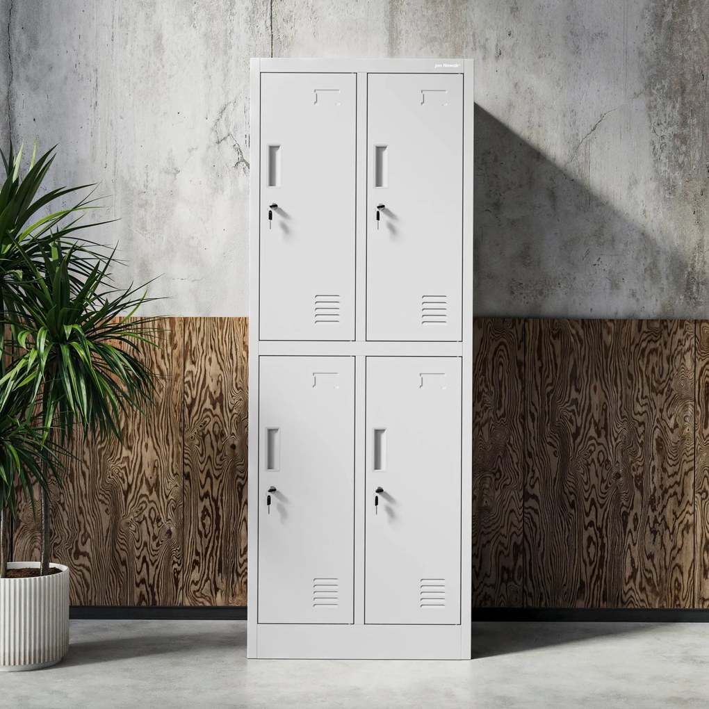 Szafka szkolna BHP szara: BARTUŚ 2 Plus