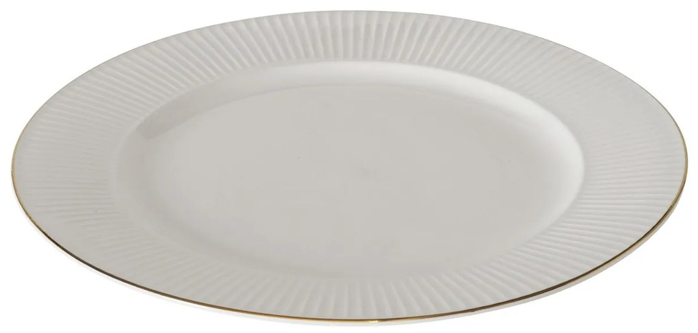 Talerz obiadowy KELLY, porcelanowy, Ø 26,5 cm