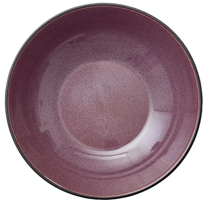 Czarna/fioletowa kamionkowa miska 1 l Gastro Black/Purple – Bitz