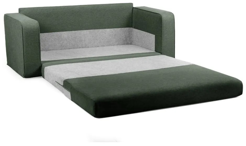 Zielona rozkładana sofa 160 cm Come – Bobochic Paris