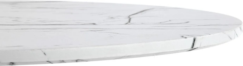 Stół kawiarniany na jednej nodze Denver imitacja białego marmuru