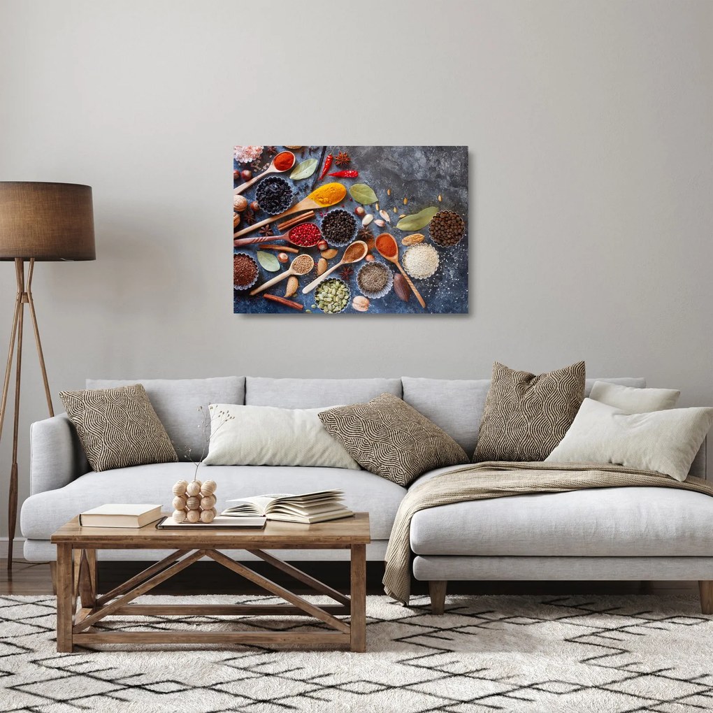 Obraz na szkle - Przyprawy (70x50 cm)