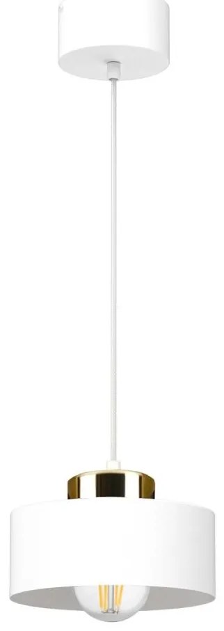 Lampa wisząca na lince IGNIA 1xE27/60W/230V biała/złota