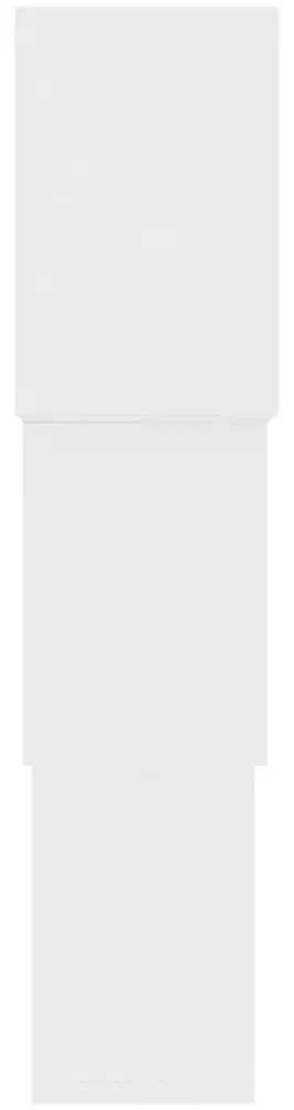 Zestaw białych półek ściennych modułowych N1-R41