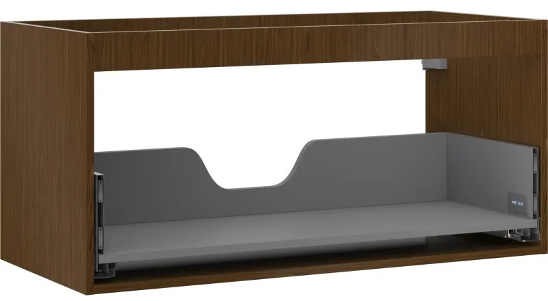 Mexen Box-A korpus szafki podumywalkowej 100 cm, 1 szuflada, orzech - 91AX0-1000-470-1-86