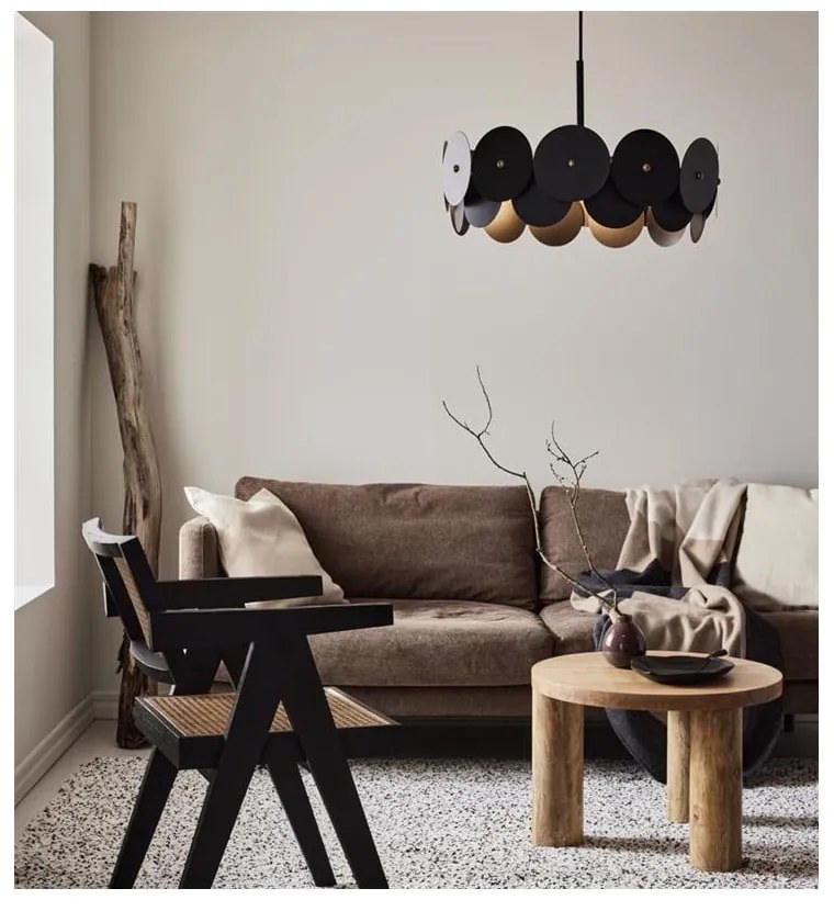 Czarna lampa wisząca Markslöjd Vegas, ø 53 cm