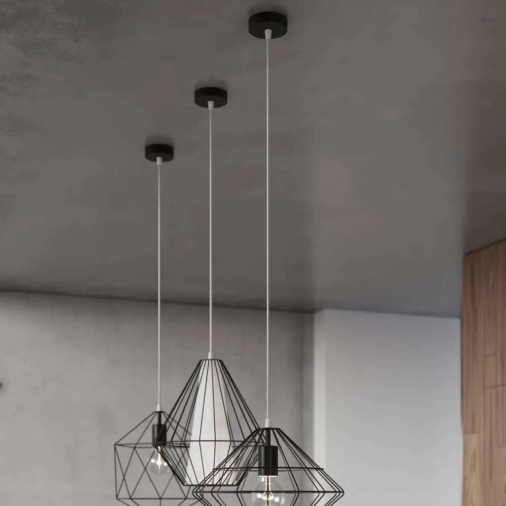 Lampa wisząca UMBERTO czarna SOLLUX  LIGHTING