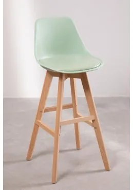 Zestaw 4 Wysokich Taboretów Nordic Edition Celadón & ↑75 Cm - Sklum