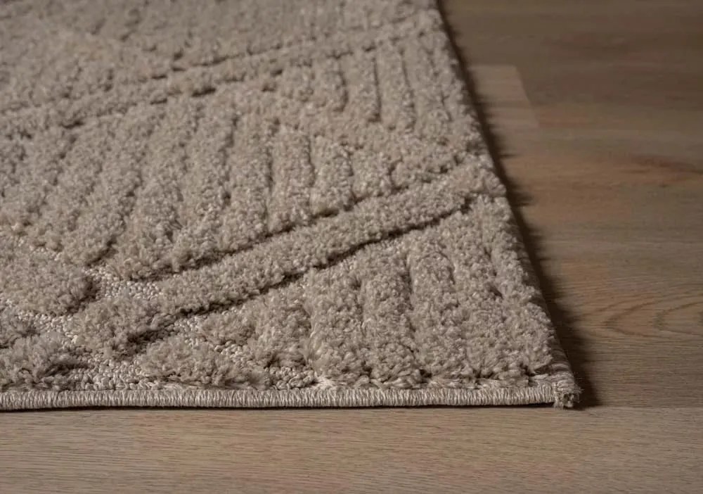 Dywan nowoczesny 3D Arc Romby beżowy 240 cm x 340 cm