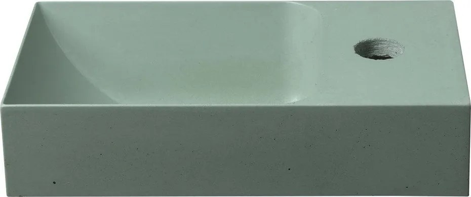 Miętowa betonowa umywalka 31x17 cm Piccolino – Sapho