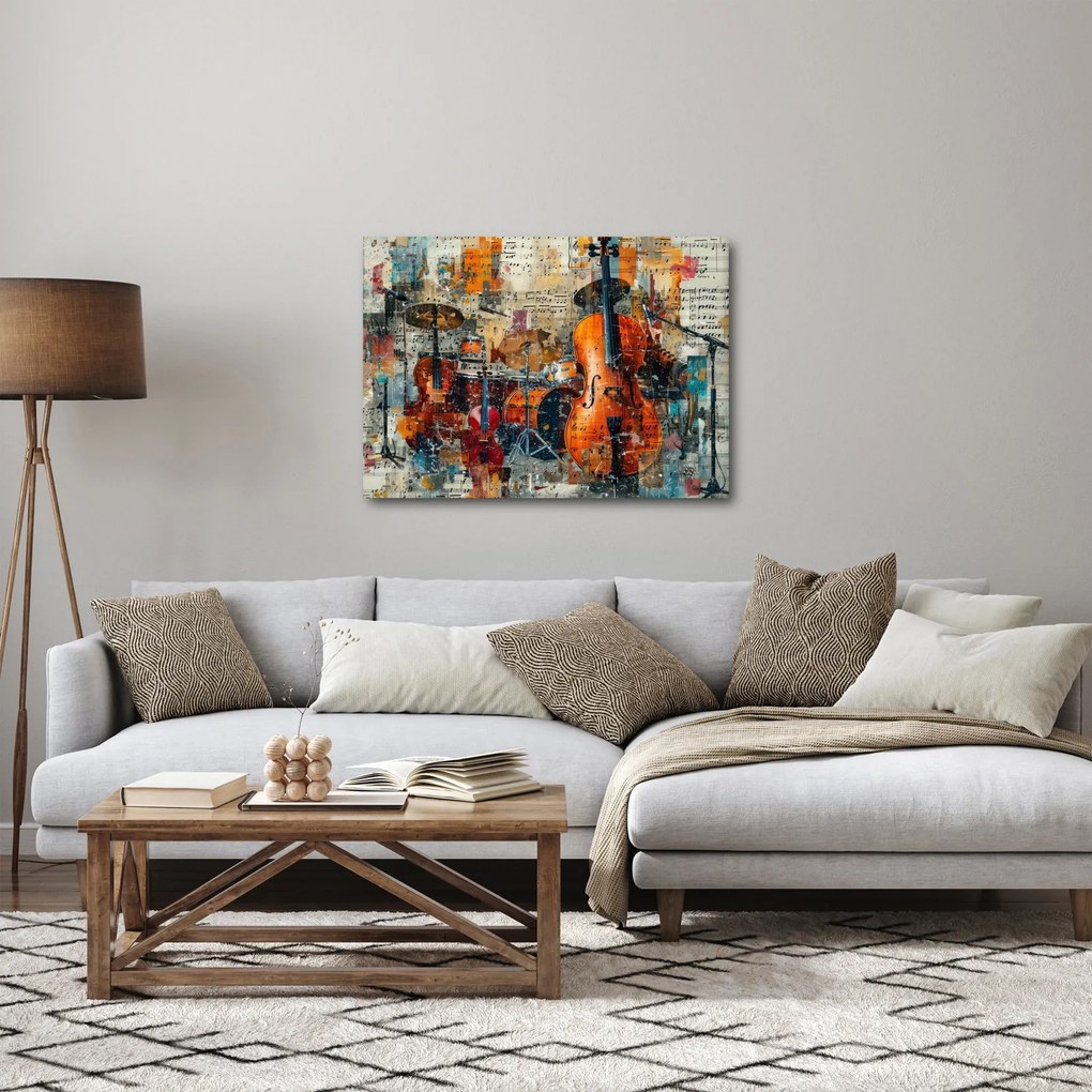 Obraz - Instrumenty muzyczne (70x50 cm)