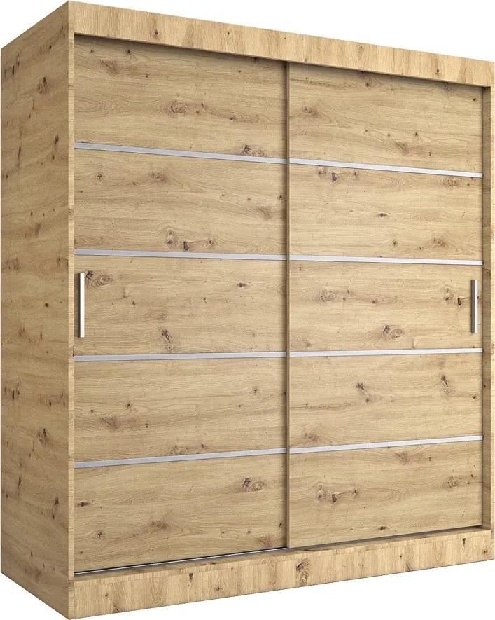 Szafa przesuwna dąb artisan 180 cm T6-M22