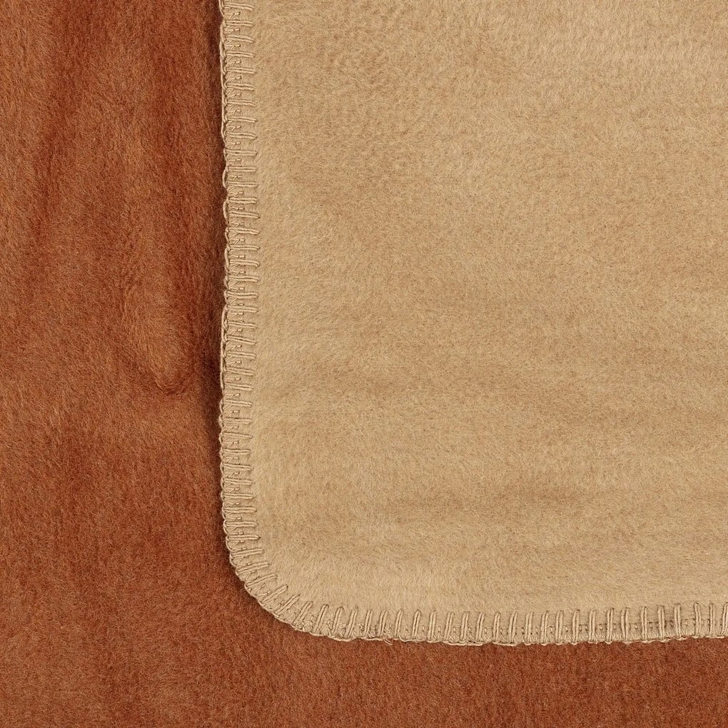 Koc Cosy Home 150x200cm Cognac&amp;Beige