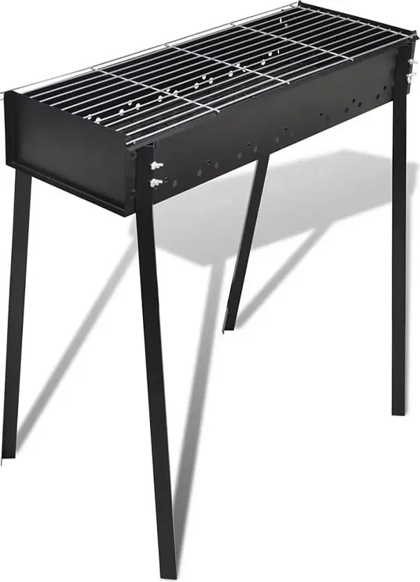 Klasyczny prostokątny grill ogrodowy na węgiel drzewny F1-B67
