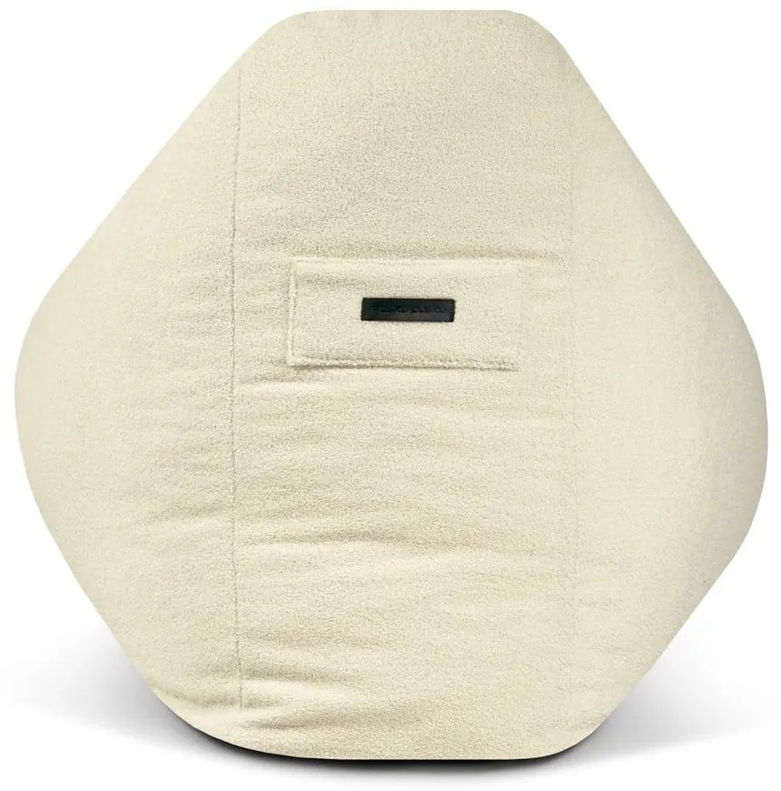 Brązowy worek do siedzenia z materiału bouclé Snug 100 – SLOWDOWN