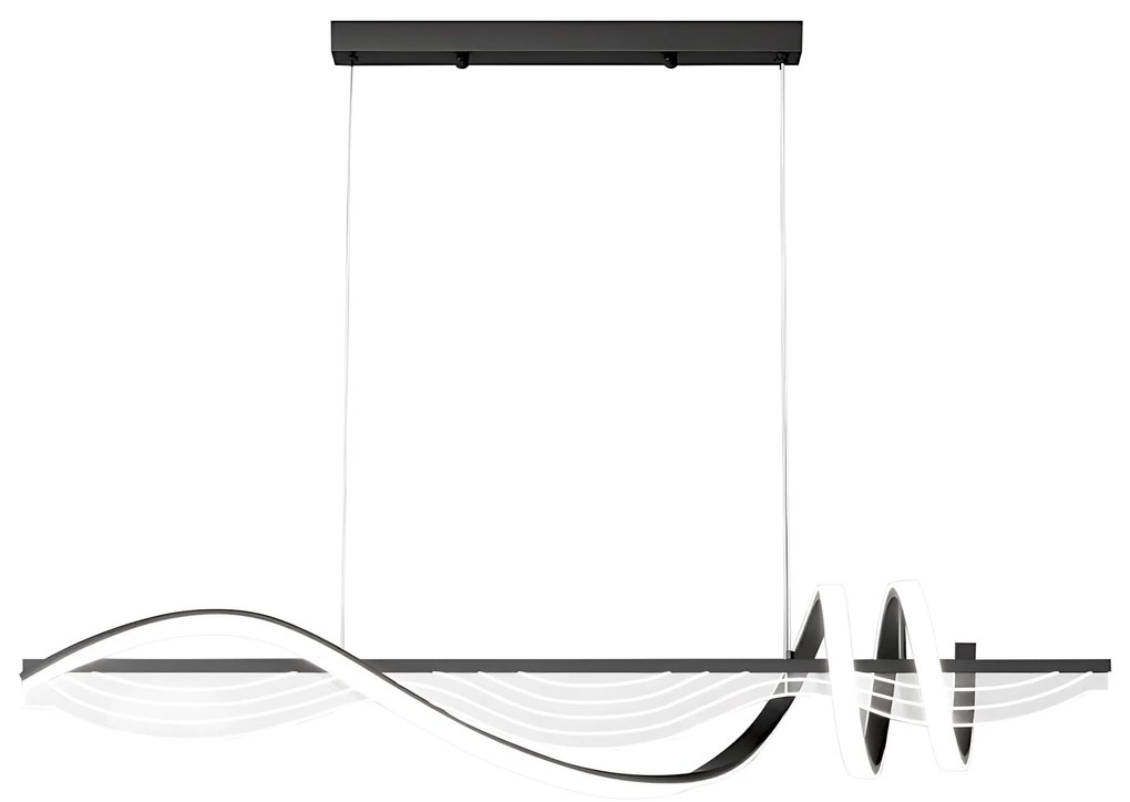 Lampa WISZĄCA LED LHJ041-CP 100 cm CZARNA