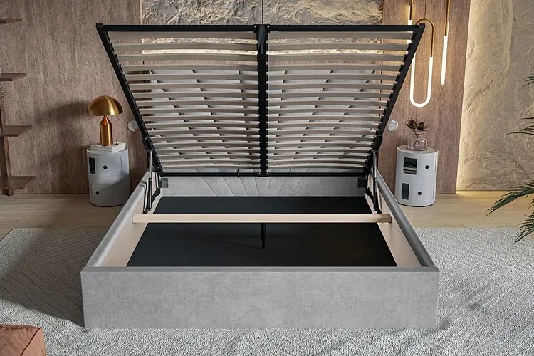 Jednoosobowe łóżko z zagłówkiem 120x200 L8-Z16