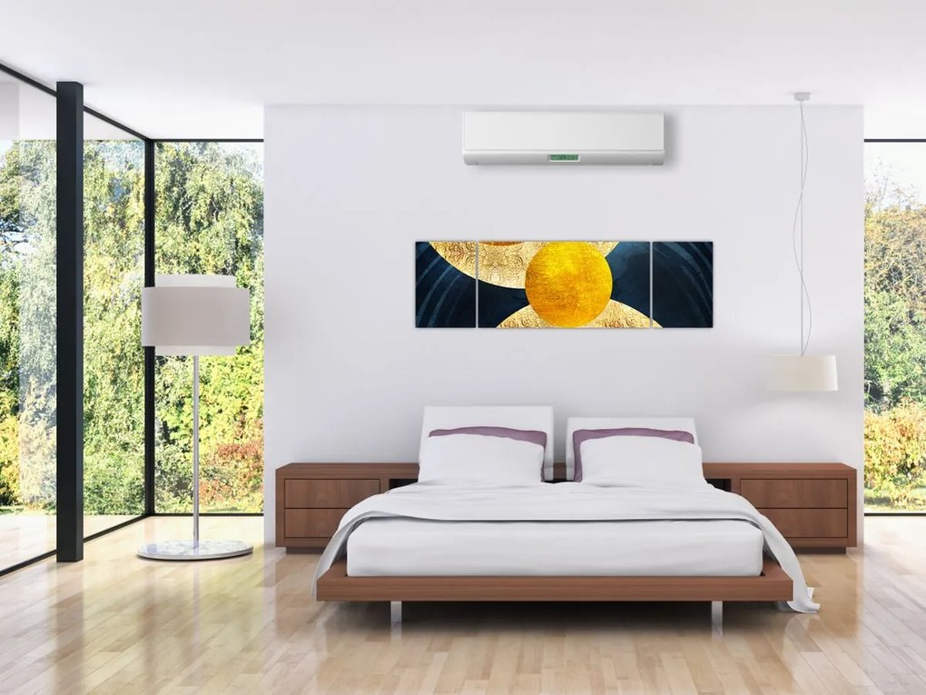 Obraz - Koła (170x50 cm)