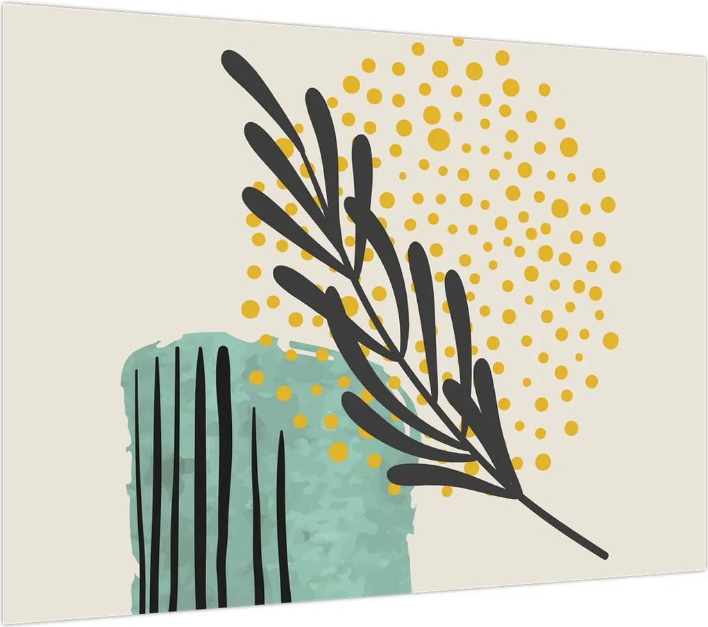 Obraz na szkle - Arkusze abstrakcyjne N⁰3 (70x50 cm)