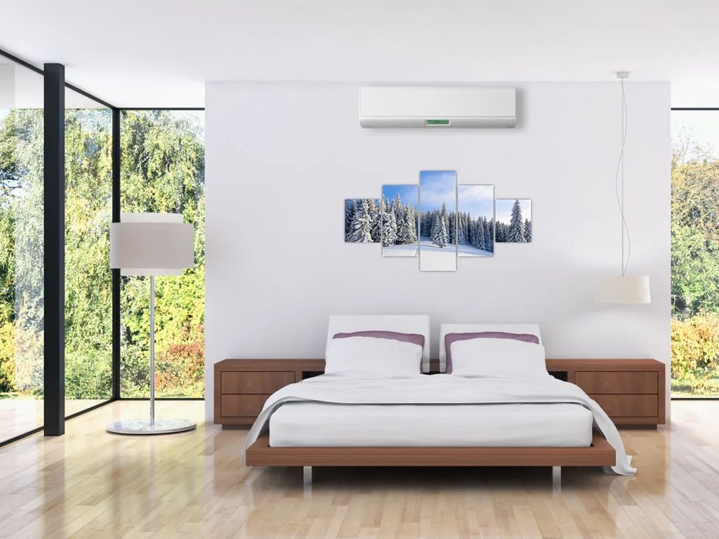 Obraz - Zima w lasach (125x70 cm)