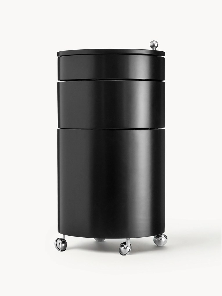 Pojemnik na kółkach Barboy, projekt Verner Panton