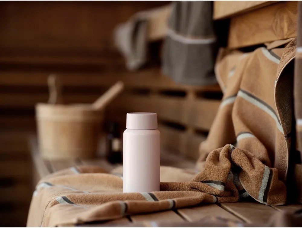 Jasnoróżowy kubek termiczny ze stali nierdzewnej 400 ml Singles – Zone