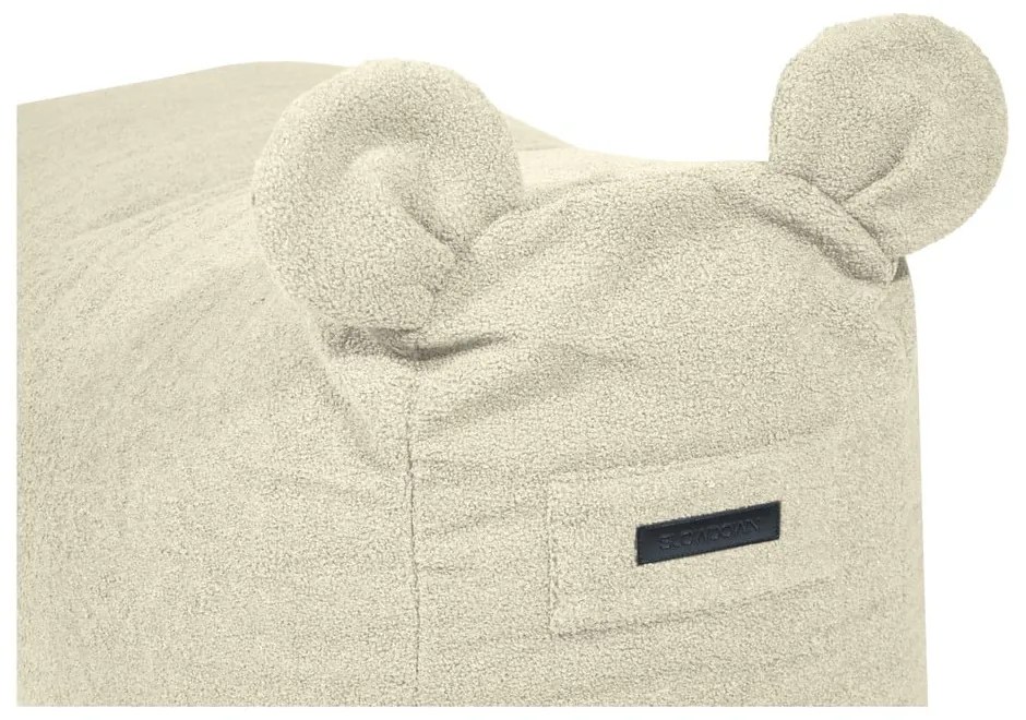 Brązowy dziecięcy worek do siedzenia z materiału bouclé Snug 130 Bear – SLOWDOWN