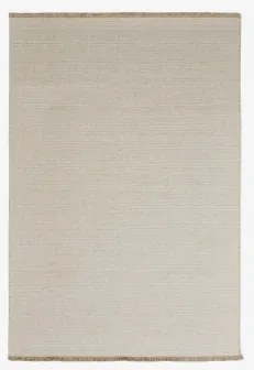 Prostokątny Dywan Z Wełny I Bawełny Quiteria Kremowa Tapioca & 160 X 230 Cm - Sklum