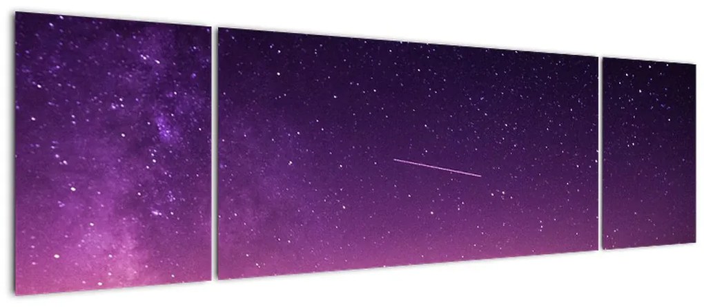 Obraz nieba ze spadającą gwiazdą (170x50 cm)
