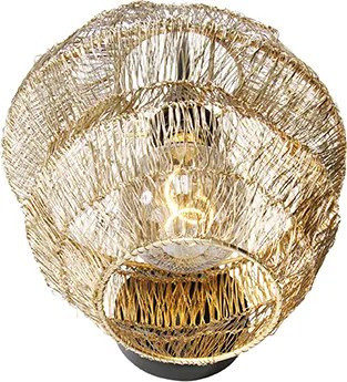 Orientalna lampa ścienna złota - Vadi