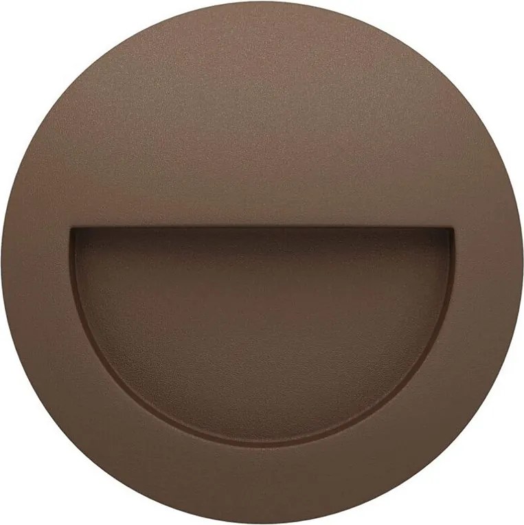 Beneito & Faure - Mis R Wall 3W LED Recessed Step Light - Round Wall Step Light IP65 Switch 2700K/3200K/4000K - Corten