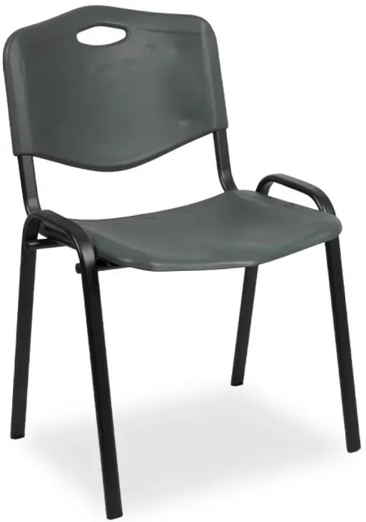 Szare krzesło konferencyjne ISO - Grande