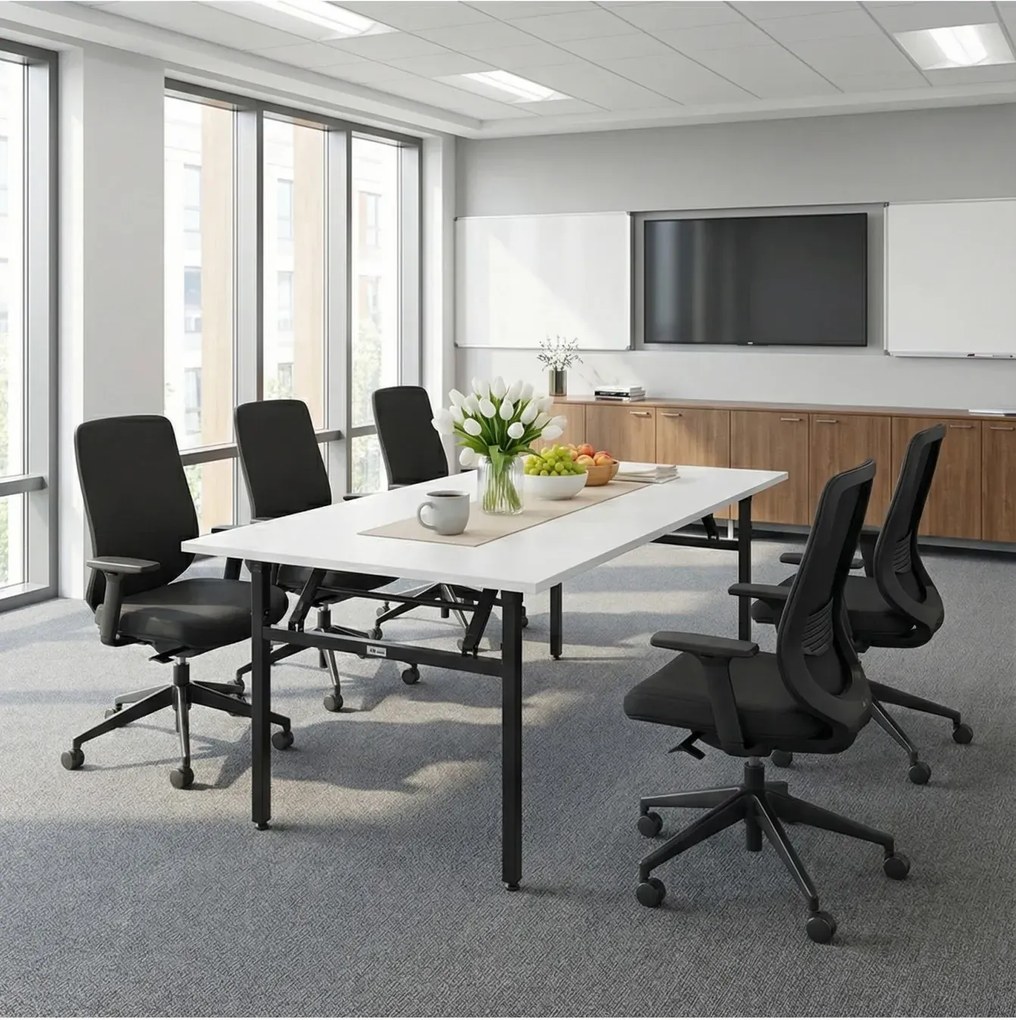 Biały składany stół konferencyjny P0-W82